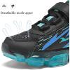 imageJMFCHI Boys Girls Kids Sneakers Knitted Mesh Sports Shoes Breathable Lightweight Running Shoes for Kids Fashion Athletic Casual ShoesBlackBlue8169