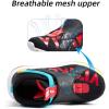 imageJMFCHI Boys Girls Kids Sneakers Knitted Mesh Sports Shoes Breathable Lightweight Running Shoes for Kids Fashion Athletic Casual ShoesBlackBlueRed8127