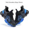 imageJMFCHI Boys Girls Kids Sneakers Knitted Mesh Sports Shoes Breathable Lightweight Running Shoes for Kids Fashion Athletic Casual ShoesBlackEnergy Blue8167