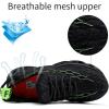 imageJMFCHI Boys Girls Kids Sneakers Knitted Mesh Sports Shoes Breathable Lightweight Running Shoes for Kids Fashion Athletic Casual ShoesBlackGreen8108