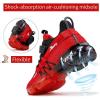 imageJMFCHI Boys Girls Kids Sneakers Knitted Mesh Sports Shoes Breathable Lightweight Running Shoes for Kids Fashion Athletic Casual ShoesBlackRed8100