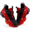 imageJMFCHI Boys Girls Kids Sneakers Knitted Mesh Sports Shoes Breathable Lightweight Running Shoes for Kids Fashion Athletic Casual ShoesBlackRed8100