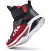 imageJMFCHI Boys Girls Kids Sneakers Knitted Mesh Sports Shoes Breathable Lightweight Running Shoes for Kids Fashion Athletic Casual ShoesBlackRed8127
