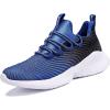 imageJMFCHI Boys Girls Kids Sneakers Knitted Mesh Sports Shoes Breathable Lightweight Running Shoes for Kids Fashion Athletic Casual ShoesBlue8091