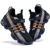 imageJMFCHI Boys Girls Kids Sneakers Knitted Mesh Sports Shoes Breathable Lightweight Running Shoes for Kids Fashion Athletic Casual ShoesBlue8100