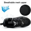 imageJMFCHI Boys Girls Kids Sneakers Knitted Mesh Sports Shoes Breathable Lightweight Running Shoes for Kids Fashion Athletic Casual ShoesClassic Black