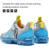 imageJMFCHI Boys Girls Kids Sneakers Knitted Mesh Sports Shoes Breathable Lightweight Running Shoes for Kids Fashion Athletic Casual ShoesGrey Blue8167