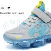 imageJMFCHI Boys Girls Kids Sneakers Knitted Mesh Sports Shoes Breathable Lightweight Running Shoes for Kids Fashion Athletic Casual ShoesGrey Blue8167