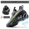 imageJMFCHI Boys Girls Kids Sneakers Knitted Mesh Sports Shoes Breathable Lightweight Running Shoes for Kids Fashion Athletic Casual ShoesGrey8100