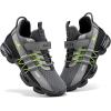 imageJMFCHI Boys Girls Kids Sneakers Knitted Mesh Sports Shoes Breathable Lightweight Running Shoes for Kids Fashion Athletic Casual ShoesGrey8100