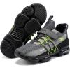 imageJMFCHI Boys Girls Kids Sneakers Knitted Mesh Sports Shoes Breathable Lightweight Running Shoes for Kids Fashion Athletic Casual ShoesGrey8100