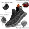 imageJMFCHI Boys Girls Kids Sneakers Knitted Mesh Sports Shoes Breathable Lightweight Running Shoes for Kids Fashion Athletic Casual ShoesGrey8108