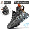 imageJMFCHI Boys Girls Kids Sneakers Knitted Mesh Sports Shoes Breathable Lightweight Running Shoes for Kids Fashion Athletic Casual ShoesGrey8108
