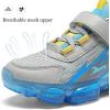 imageJMFCHI Boys Girls Kids Sneakers Knitted Mesh Sports Shoes Breathable Lightweight Running Shoes for Kids Fashion Athletic Casual ShoesGreyBlue8169