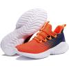 imageJMFCHI Boys Girls Kids Sneakers Knitted Mesh Sports Shoes Breathable Lightweight Running Shoes for Kids Fashion Athletic Casual ShoesOrange8091