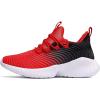 imageJMFCHI Boys Girls Kids Sneakers Knitted Mesh Sports Shoes Breathable Lightweight Running Shoes for Kids Fashion Athletic Casual ShoesRed8091