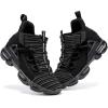 imageJMFCHI Kids Basketball Shoes Hightop Sports Shoes Sneakers Durable Laceup NonSlip Running Shoes Secure for Little Kids Big Kids and Boys GirlsBlack8102