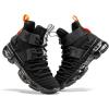 imageJMFCHI Kids Basketball Shoes Hightop Sports Shoes Sneakers Durable Laceup NonSlip Running Shoes Secure for Little Kids Big Kids and Boys GirlsBlack8119