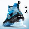 imageJMFCHI Kids Basketball Shoes Hightop Sports Shoes Sneakers Durable Laceup NonSlip Running Shoes Secure for Little Kids Big Kids and Boys GirlsBlackBlue8119