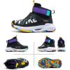 imageJMFCHI Kids Basketball Shoes Hightop Sports Shoes Sneakers Durable Laceup NonSlip Running Shoes Secure for Little Kids Big Kids and Boys GirlsBlackPurple8136