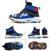 imageJMFCHI Kids Basketball Shoes Hightop Sports Shoes Sneakers Durable Laceup NonSlip Running Shoes Secure for Little Kids Big Kids and Boys GirlsBlue8136