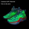 imageJMFCHI Kids Basketball Shoes Hightop Sports Shoes Sneakers Durable Laceup NonSlip Running Shoes Secure for Little Kids Big Kids and Boys GirlsBlue836