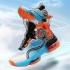 imageJMFCHI Kids Basketball Shoes Hightop Sports Shoes Sneakers Durable Laceup NonSlip Running Shoes Secure for Little Kids Big Kids and Boys GirlsBlueOrange8235