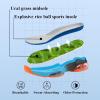 imageJMFCHI Kids Basketball Shoes Hightop Sports Shoes Sneakers Durable Laceup NonSlip Running Shoes Secure for Little Kids Big Kids and Boys GirlsBlueOrange8235