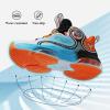 imageJMFCHI Kids Basketball Shoes Hightop Sports Shoes Sneakers Durable Laceup NonSlip Running Shoes Secure for Little Kids Big Kids and Boys GirlsBlueOrange8235