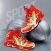 imageJMFCHI Kids Basketball Shoes Hightop Sports Shoes Sneakers Durable Laceup NonSlip Running Shoes Secure for Little Kids Big Kids and Boys GirlsGoldRed8151