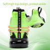 imageJMFCHI Kids Basketball Shoes Hightop Sports Shoes Sneakers Durable Laceup NonSlip Running Shoes Secure for Little Kids Big Kids and Boys GirlsGreen8119