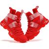 imageJMFCHI Kids Basketball Shoes Hightop Sports Shoes Sneakers Durable Laceup NonSlip Running Shoes Secure for Little Kids Big Kids and Boys GirlsRed8119