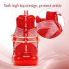 imageJMFCHI Kids Basketball Shoes Hightop Sports Shoes Sneakers Durable Laceup NonSlip Running Shoes Secure for Little Kids Big Kids and Boys GirlsRed8119