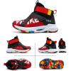 imageJMFCHI Kids Basketball Shoes Hightop Sports Shoes Sneakers Durable Laceup NonSlip Running Shoes Secure for Little Kids Big Kids and Boys GirlsRed8136