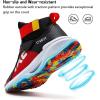 imageJMFCHI Kids Basketball Shoes Hightop Sports Shoes Sneakers Durable Laceup NonSlip Running Shoes Secure for Little Kids Big Kids and Boys GirlsRed8136