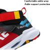 imageJMFCHI Kids Basketball Shoes Hightop Sports Shoes Sneakers Durable Laceup NonSlip Running Shoes Secure for Little Kids Big Kids and Boys GirlsRed8136