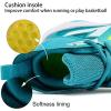imageJMFCHI Kids Basketball Shoes Hightop Sports Shoes Sneakers Durable Laceup NonSlip Running Shoes Secure for Little Kids Big Kids and Boys GirlsSky Blue