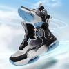 imageJMFCHI Kids Basketball Shoes Hightop Sports Shoes Sneakers Durable Laceup NonSlip Running Shoes Secure for Little Kids Big Kids and Boys GirlsWhiteBlack8235
