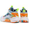imageJMFCHI Kids Basketball Shoes Hightop Sports Shoes Sneakers Durable Laceup NonSlip Running Shoes Secure for Little Kids Big Kids and Boys GirlsWhiteBlue8171