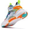 imageJMFCHI Kids Basketball Shoes Hightop Sports Shoes Sneakers Durable Laceup NonSlip Running Shoes Secure for Little Kids Big Kids and Boys GirlsWhiteBlue8171