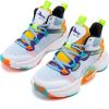 imageJMFCHI Kids Basketball Shoes Hightop Sports Shoes Sneakers Durable Laceup NonSlip Running Shoes Secure for Little Kids Big Kids and Boys GirlsWhiteBlue8171