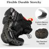 imageJMFCHI Womens Sneakers Walking Shoes Mesh Lace up Tennis Shoes Fashion Non Slip Casual Workout Sneaker Gym SportsBlack