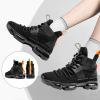 imageJMFCHI Womens Sneakers Walking Shoes Mesh Lace up Tennis Shoes Fashion Non Slip Casual Workout Sneaker Gym SportsBlack
