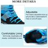 imageJMFCHI Womens Sneakers Walking Shoes Mesh Lace up Tennis Shoes Fashion Non Slip Casual Workout Sneaker Gym SportsBlackBlue