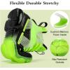 imageJMFCHI Womens Sneakers Walking Shoes Mesh Lace up Tennis Shoes Fashion Non Slip Casual Workout Sneaker Gym SportsBlackGreen