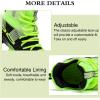 imageJMFCHI Womens Sneakers Walking Shoes Mesh Lace up Tennis Shoes Fashion Non Slip Casual Workout Sneaker Gym SportsBlackGreen