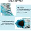 imageJMFCHI Womens Sneakers Walking Shoes Mesh Lace up Tennis Shoes Fashion Non Slip Casual Workout Sneaker Gym SportsLight Blue