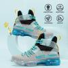 imageJMFCHI Womens Sneakers Walking Shoes Mesh Lace up Tennis Shoes Fashion Non Slip Casual Workout Sneaker Gym SportsLight Grey