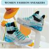 imageJMFCHI Womens Sneakers Walking Shoes Mesh Lace up Tennis Shoes Fashion Non Slip Casual Workout Sneaker Gym SportsLight Grey