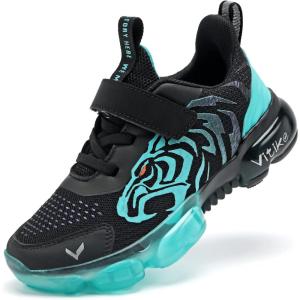 imageJMFCHI Boys Girls Kids Sneakers Knitted Mesh Sports Shoes Breathable Lightweight Running Shoes for Kids Fashion Athletic Casual ShoesBlack Blue8167